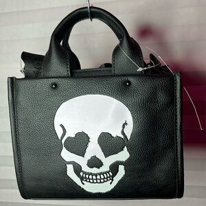 Betsey Johnson Black Skull Small Tote / Crossbody - New with tags
